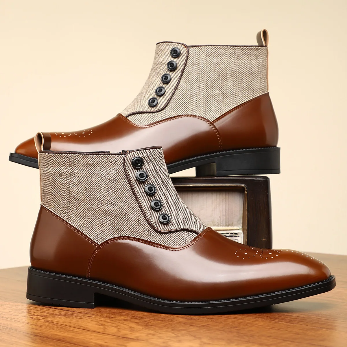 Aldrin Leather Ankle Boots - Image 3
