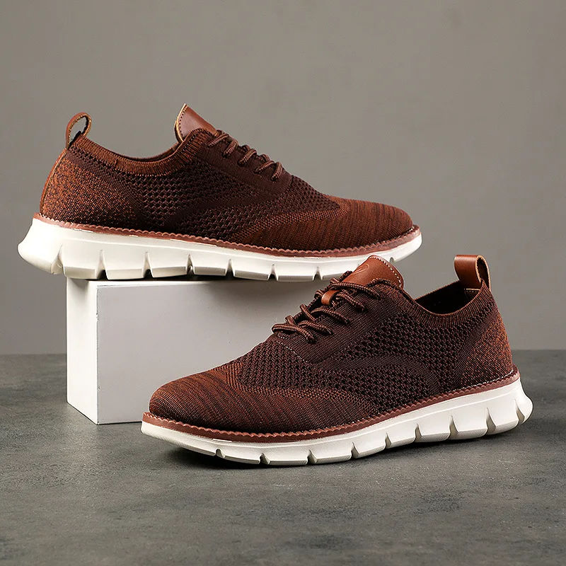 Arden Leather Knit Sneakers - Image 7
