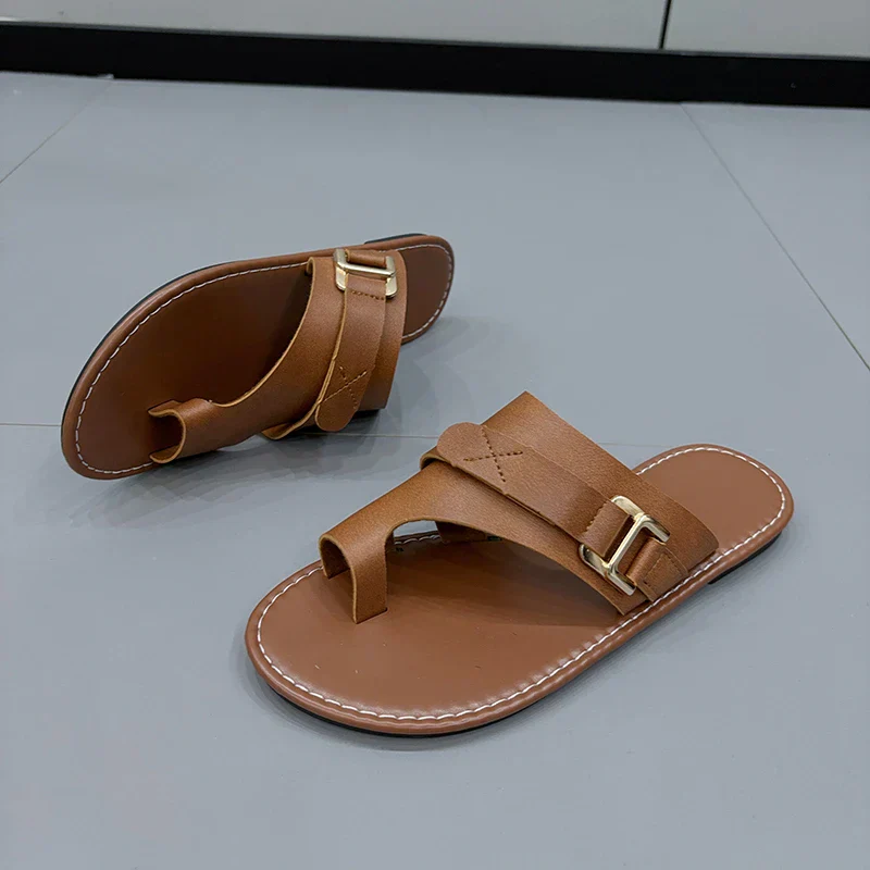 Ashmira Leather Sandals - Image 3