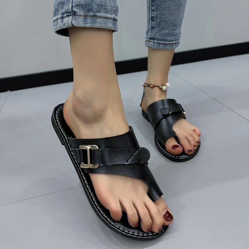 Ashmira Leather Sandals - Image 7
