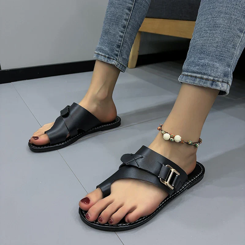 Ashmira Leather Sandals - Image 8