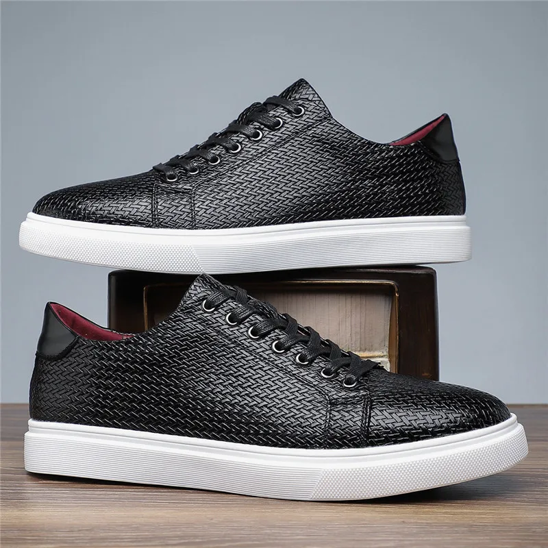 Beaumont Leather Weave Sneakers - Image 3