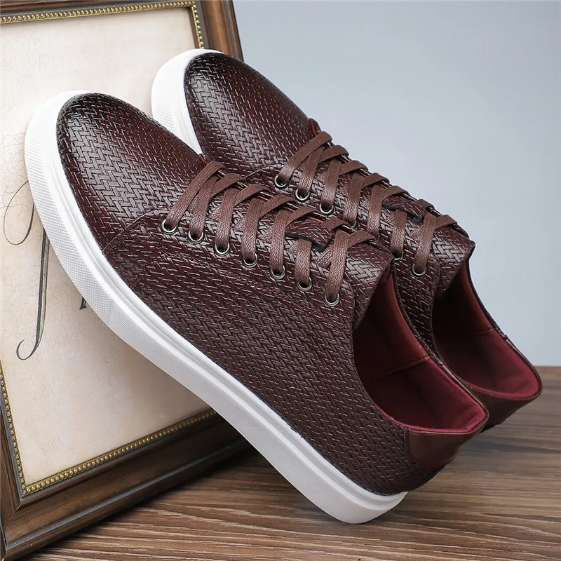 Beaumont Leather Weave Sneakers - Image 7