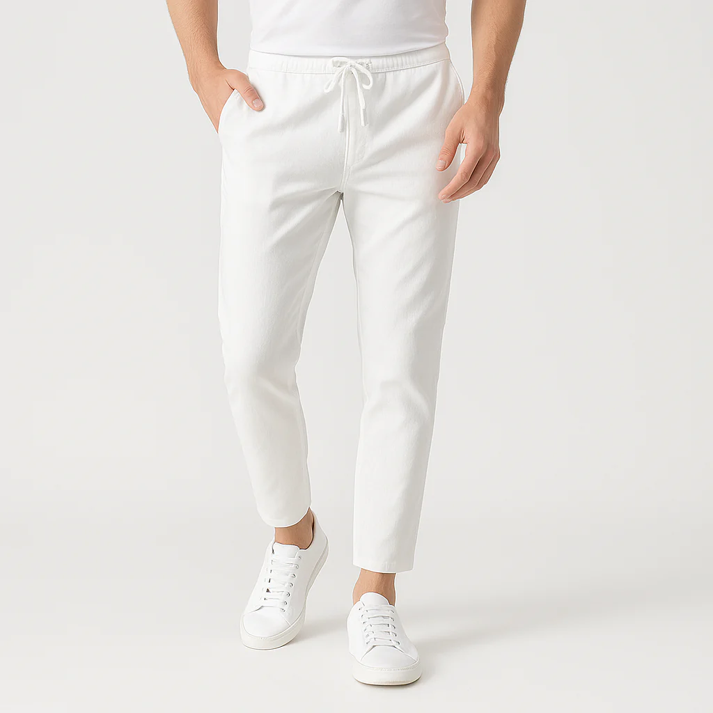 Monaco Cotton Linen Trousers - Image 3