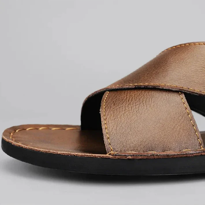 Monaco Genuine Leather Sandals - Image 7
