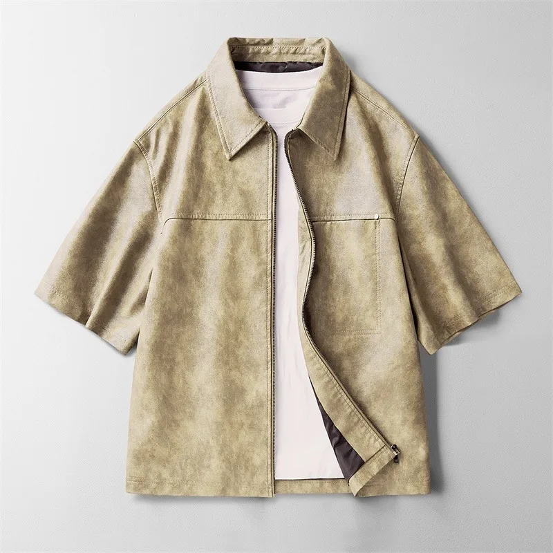 Ronan Leather Overshirt - Image 5