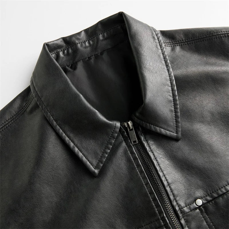Ronan Leather Overshirt - Image 7