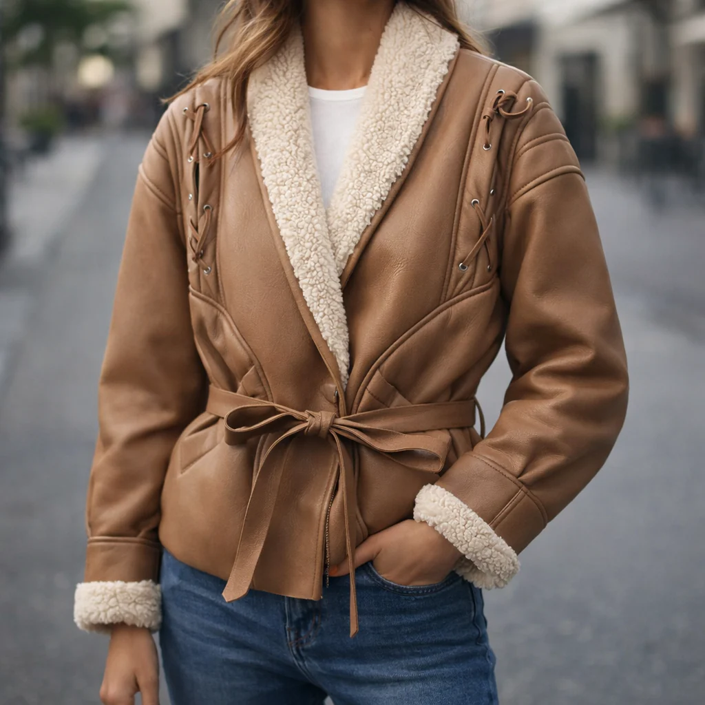 Sorella Shearling Jacket - Image 6