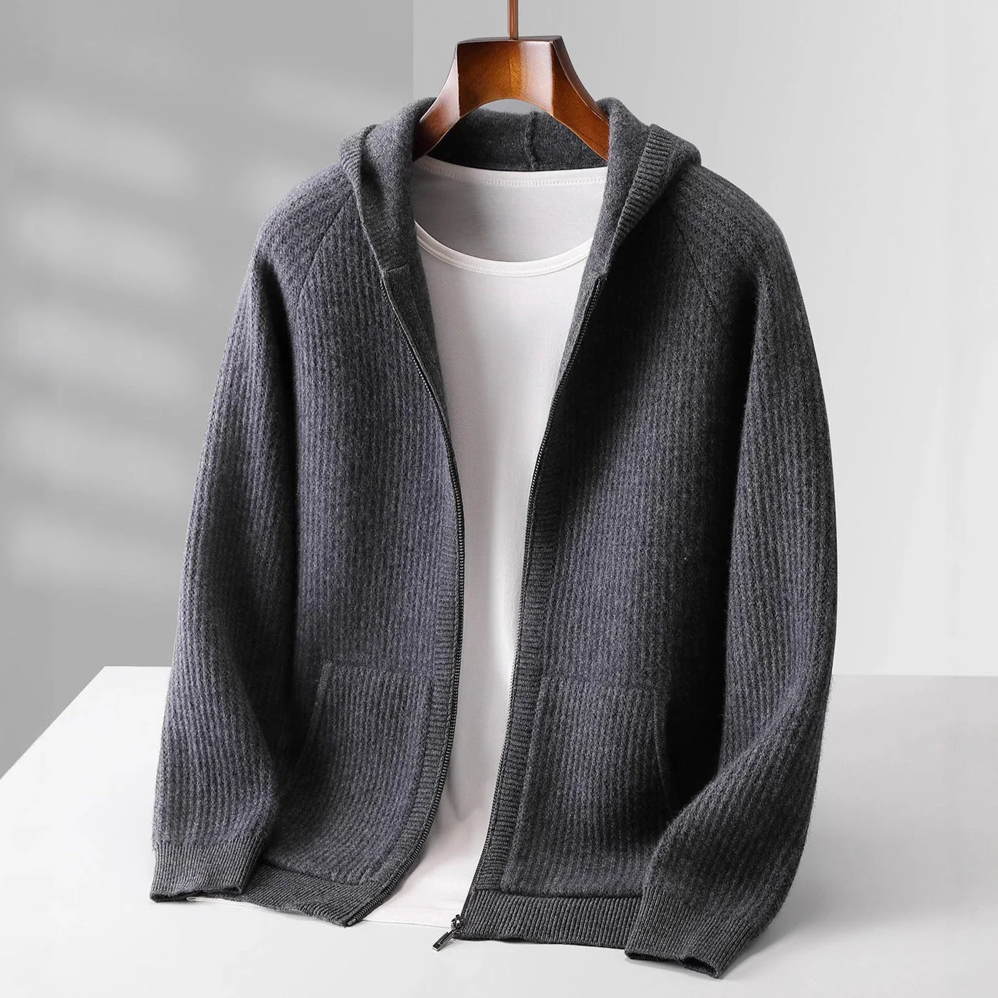 Sorrento Cashmere Zip Hoodie - Image 11